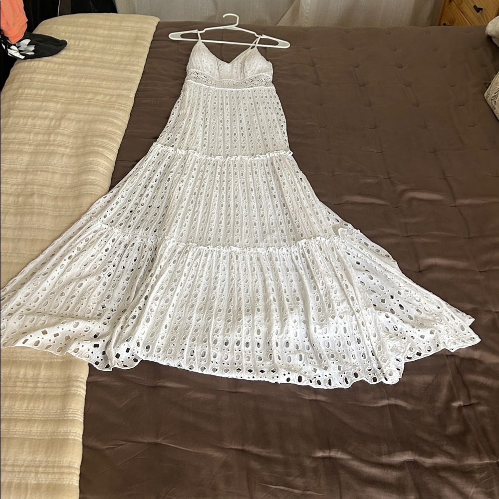 Lilly Pulitzer White Eyelet Maxi Dress